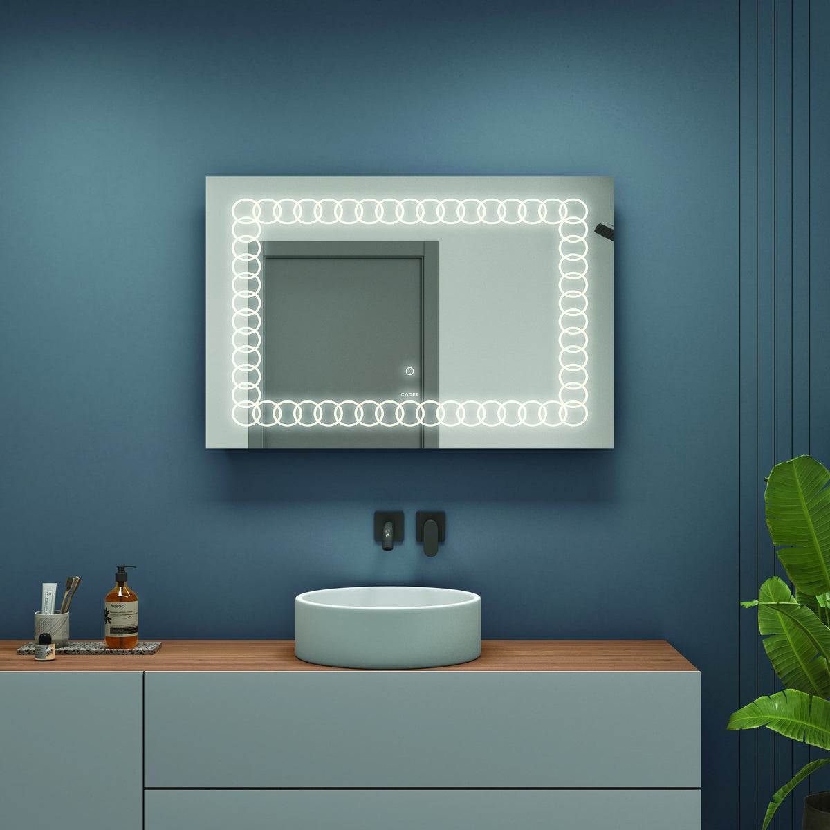 LED Mirror 009 Chain Ring LED Bathroom Mirror