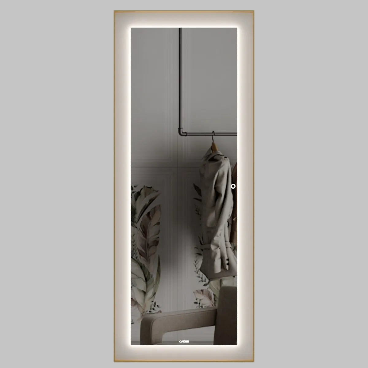 S 06 – Asymmetric Shape Frame Bathroom Mirror
