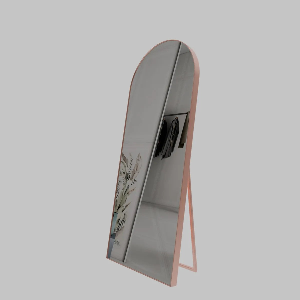 ST 03 – Half Capsule Shape Frame Standing Mirror