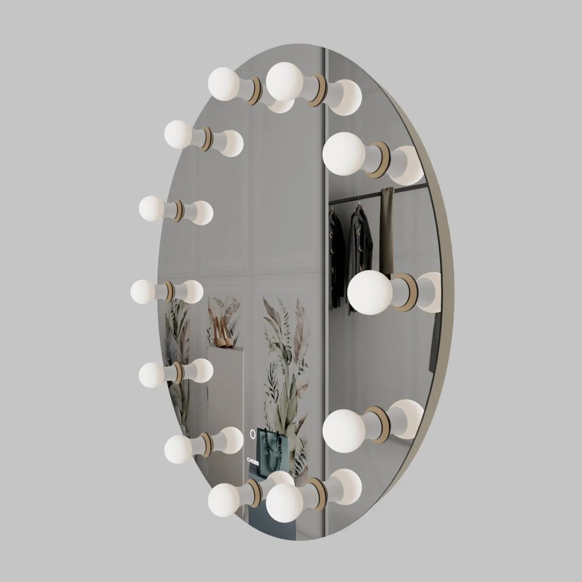 HM 02 – Round Hollywood Vanity Mirror