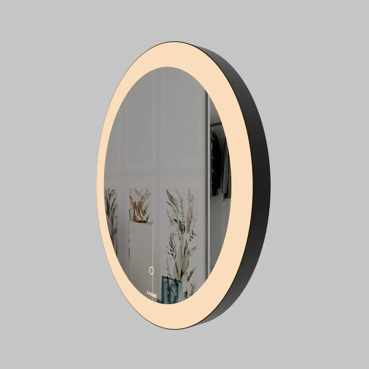 LED Mirror 029 – Round Front-Lit LED Bathroom Mirror with Aluminium Frame