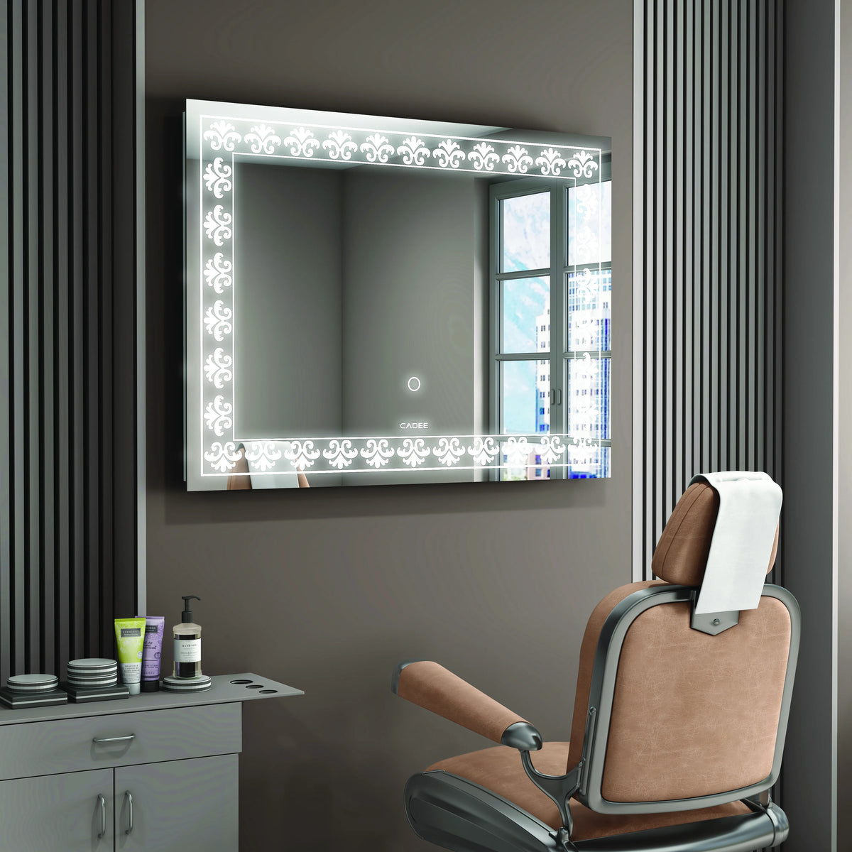 LED Mirror 006  Vintage LED Bathroom Mirror