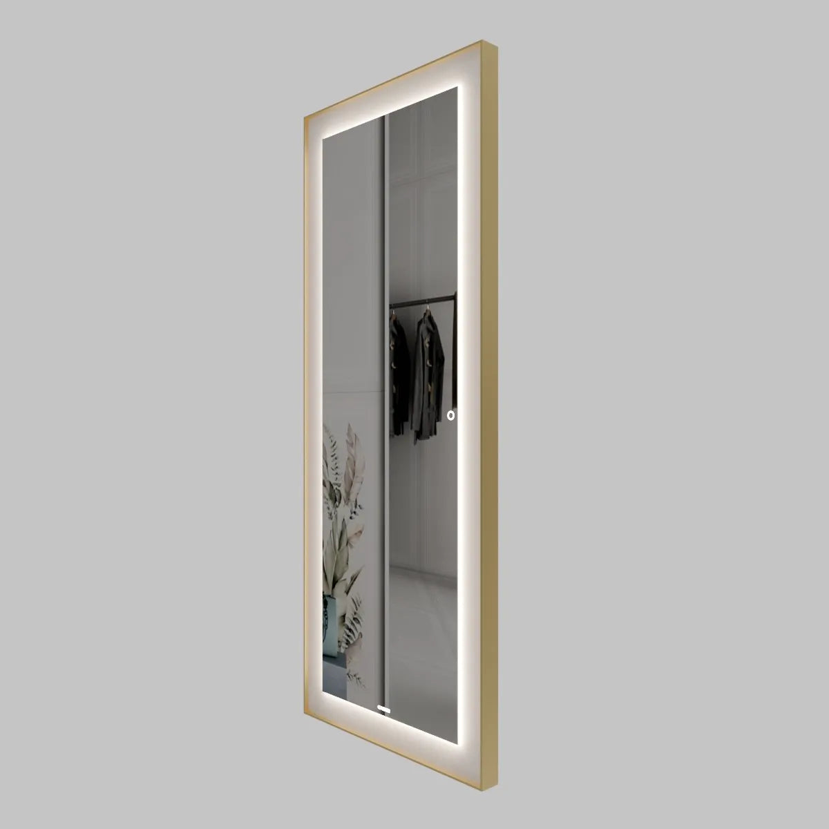 S 06 – Asymmetric Shape Frame Bathroom Mirror