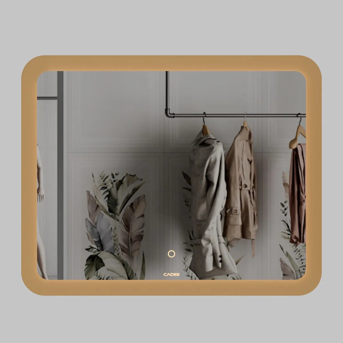 LED Mirror 015 – Rounded Corner Backlit Rectangular Bathroom Mirror