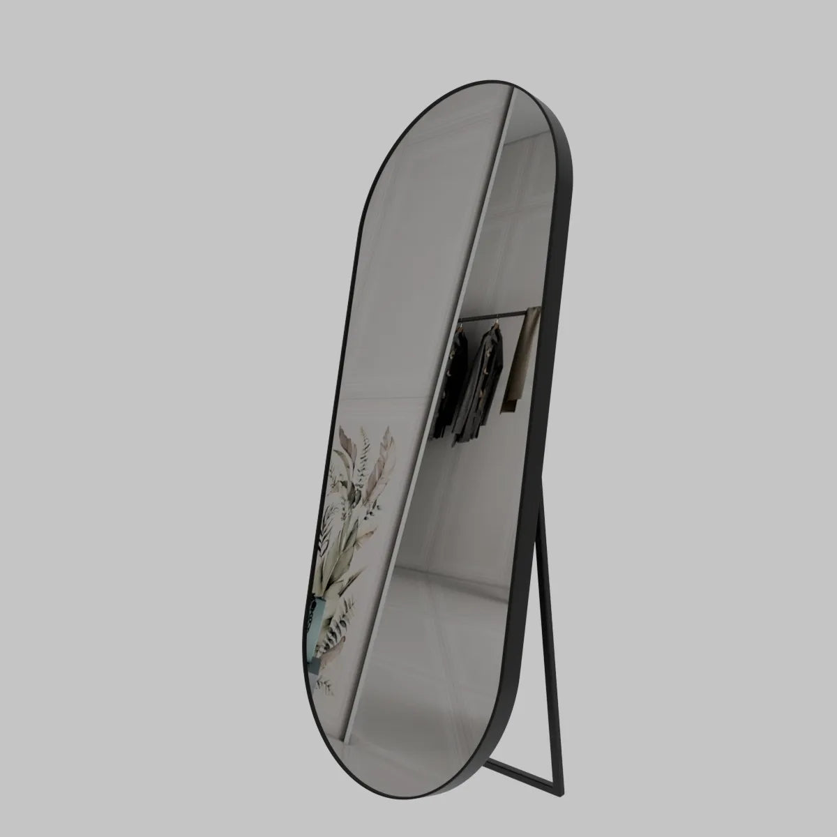 S 07 – Asymmetric Shape Frame Bathroom Mirror