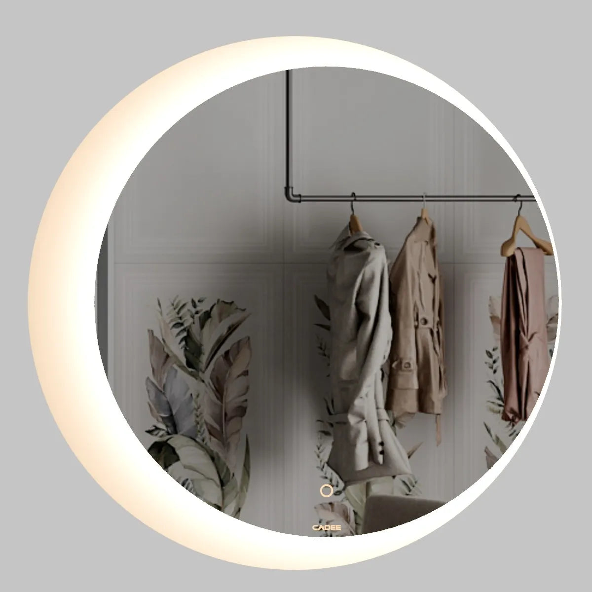 LED Mirror 024 – Frosted Border Pebble Backlit LED Bathroom Mirror