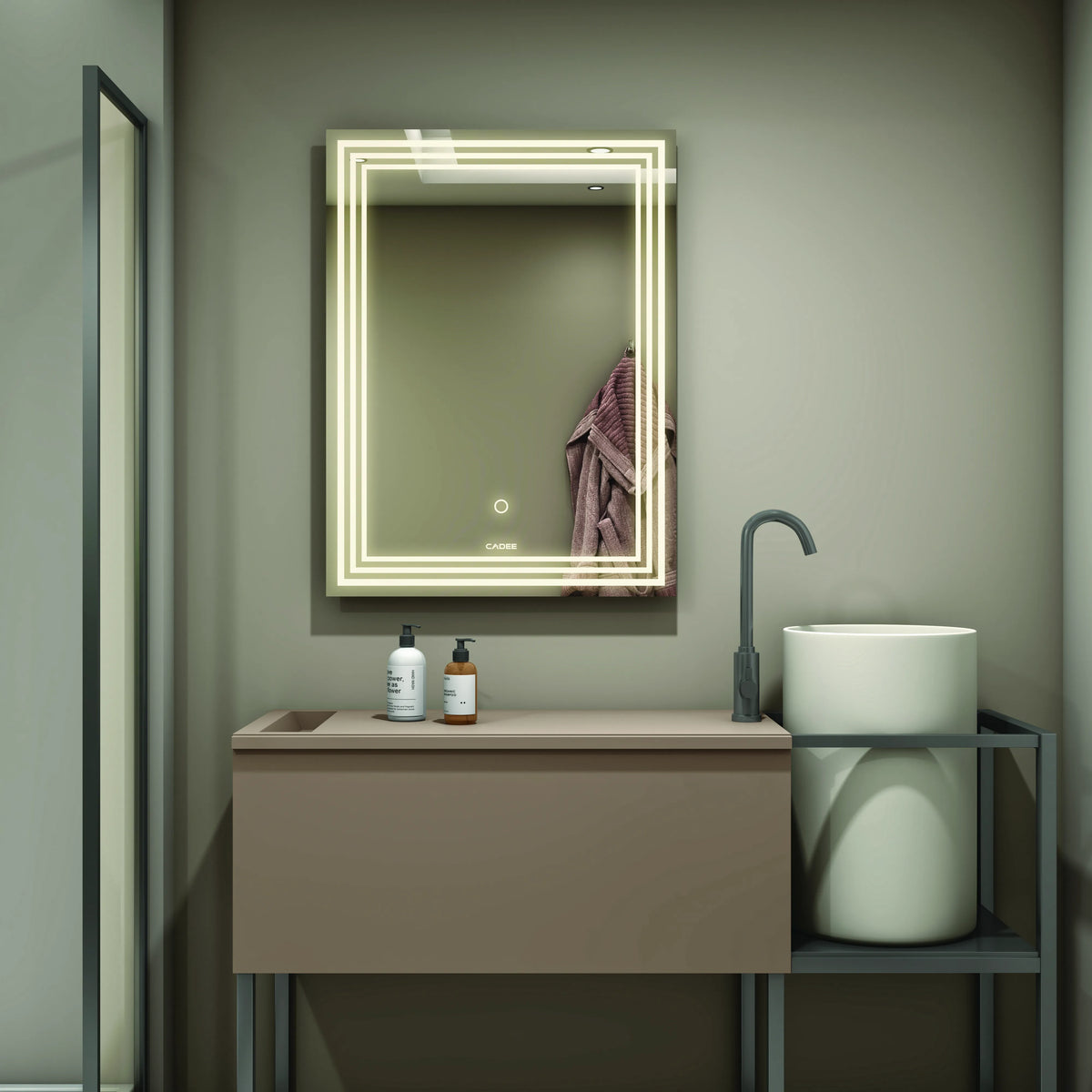 LED Mirror 013 – Triple Line Illuminated Bathroom Mirror