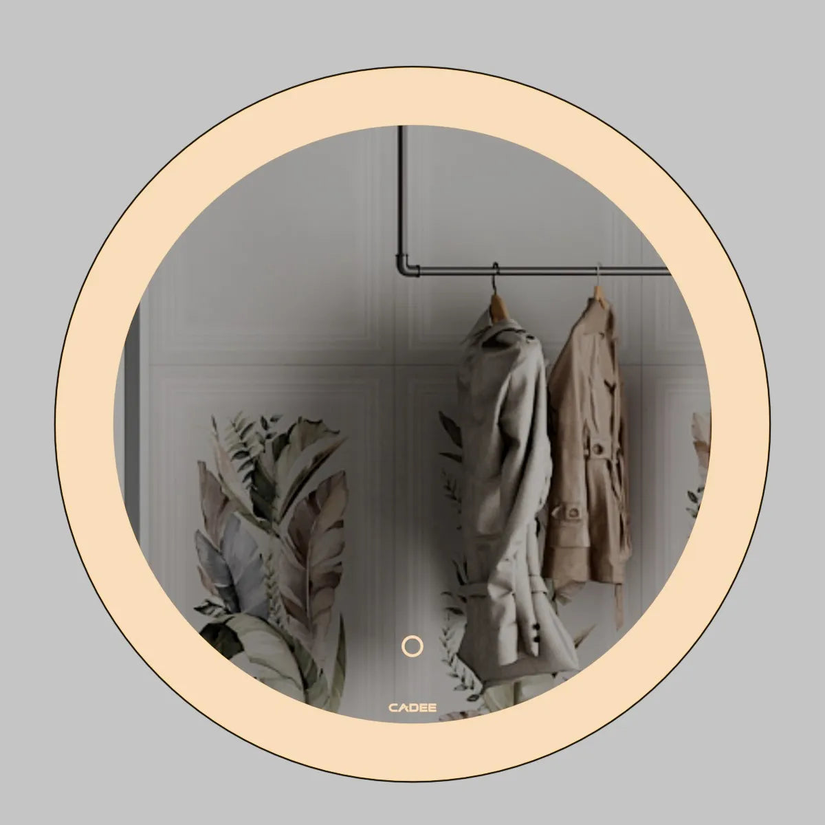 LED Mirror 029 – Round Front-Lit LED Bathroom Mirror with Aluminium Frame