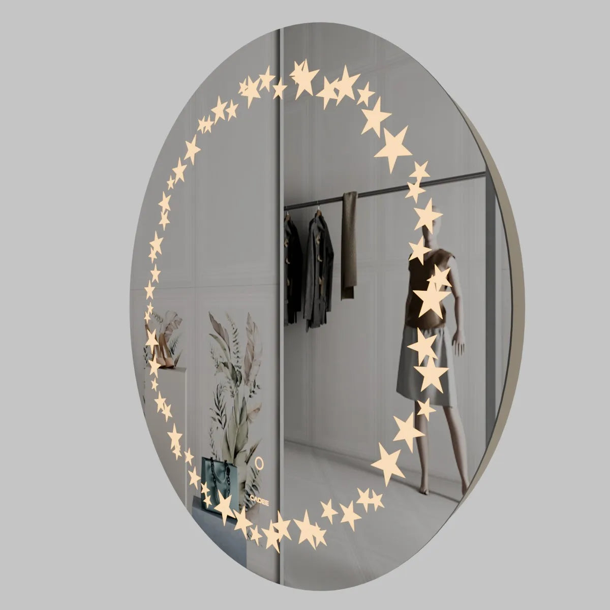 LED Mirror 034 – Twinkling Star Round Kids LED Mirror