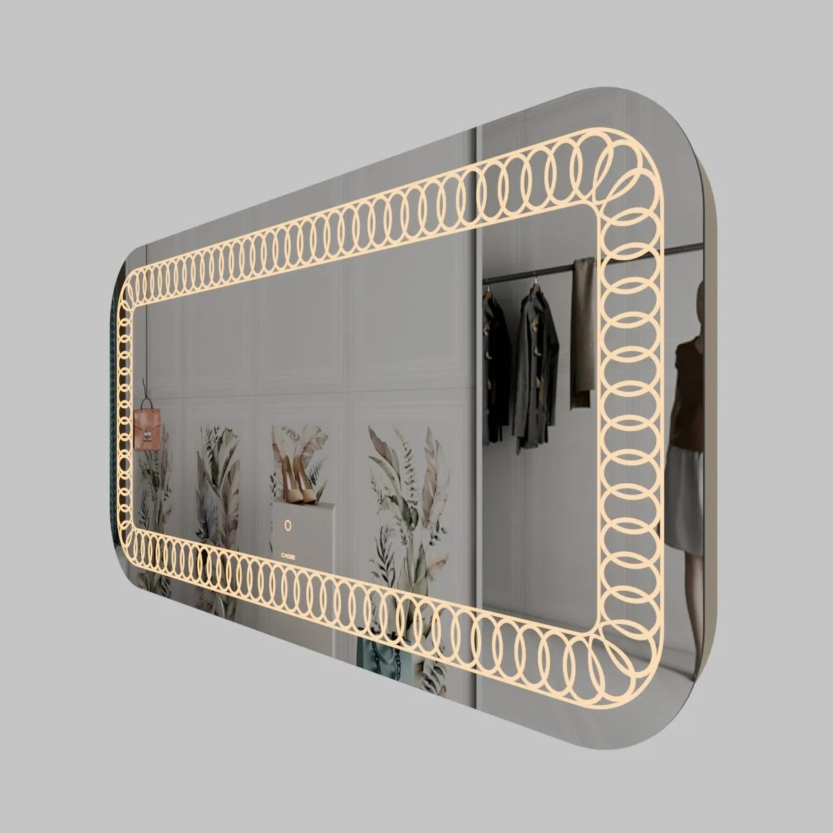 LED Mirror 032 – Slinky Chain LED Bathroom Mirror