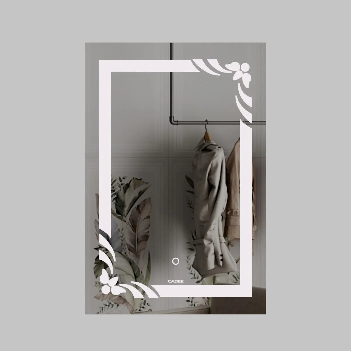 LED Mirror 008  Floral LED Bathroom Mirror