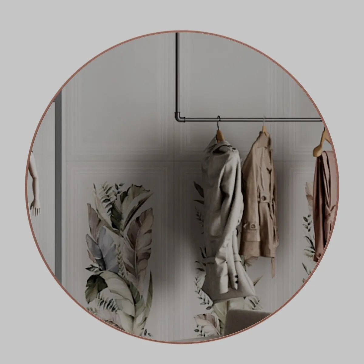 S 02 – Rounded Frame Bathroom Mirror