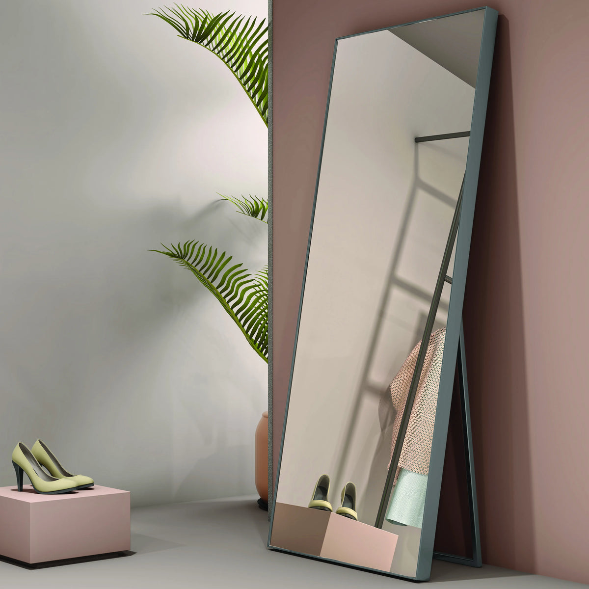 ST 02 – Rectangle Shape Frame Standing Mirror