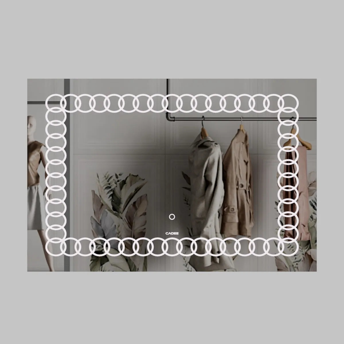 LED Mirror 009  Chain Ring LED Bathroom Mirror