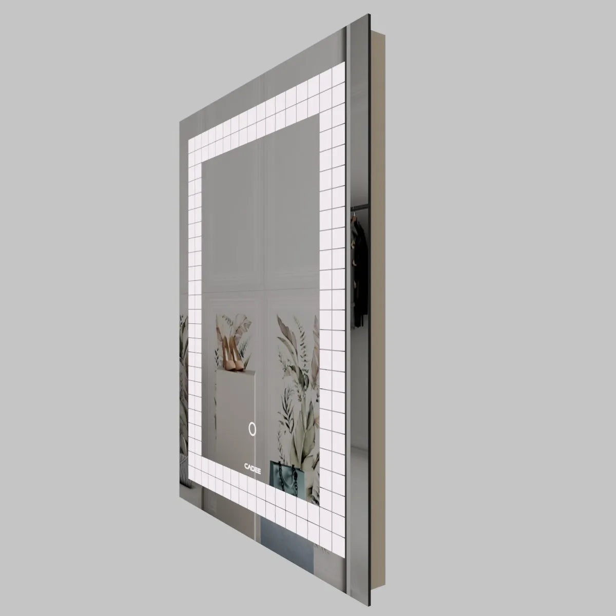 LED Mirror 007 – Square Grid Illuminated Bathroom Mirror