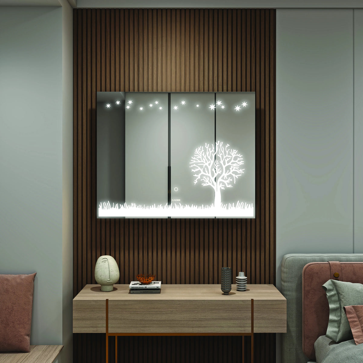 LED Mirror 12  Nature LED Bathroom Mirror horizontal