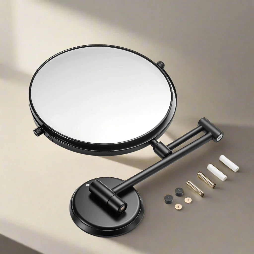 Round Shaving Mirror | 3X Magnification | Adjustable Arm